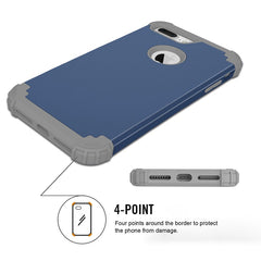 360 Shock Armor Case For iPhone X 7 6 6S Plus Fundas High Quality Durbale 3 in 1 Hybrid PC+TPU Back Cover Anti-Knock Phone Cases