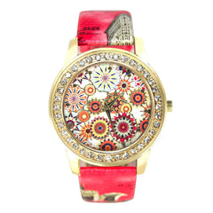 Colorful Stylish Oil Painting Watch High Quality Quartz Wristwatch Montre Femme Acier Inoxydable Current Popular Factor Watch@50