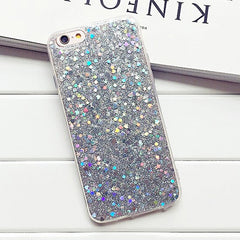 Candy Shining Powder Sequins Phone Cases For iPhone X 8 7 6 6S Plus Case Soft Silicone Glitter Back Cover For iPhone 5s SE Capa