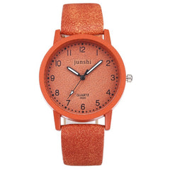Best Selling Women Watch Fashion Roman Numerals Dial Ladies Quartz Wristwatch Exquisite Leather Strap Clock  Zegarki Damskie@50