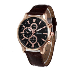 DISU Men RetroWrist Watch Design Leather Band Analog Alloy Quartz watch man watches mens 2019 men wristwatch clock