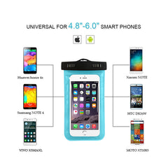 Waterproof Pouch Dry Case Cover For Universal 4.8"-6.0" Phone Camera Mobile Phone Water proof Bags For Iphone 5 5s SE 6 6s Plus