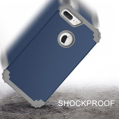 360 Shock Armor Case For iPhone X 7 6 6S Plus Fundas High Quality Durbale 3 in 1 Hybrid PC+TPU Back Cover Anti-Knock Phone Cases