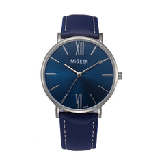 DISU Men Watch Stylish And Simple Temperament Belt watch mens new arrival in men wrist watches relogios masculino