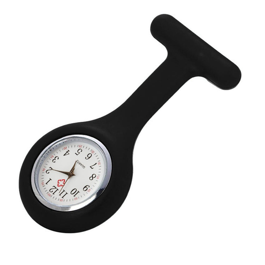 Best Selling Clip Nurse Doctor Pendant Pocket Quartz Silica Gel Brooch Nurses Compass Watch Hanging Medical Reloj De Bolsillo@50
