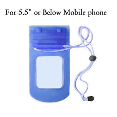 Waterproof Pouch Dry Case Cover For Universal 4.8"-6.0" Phone Camera Mobile Phone Water proof Bags For Iphone 5 5s SE 6 6s Plus