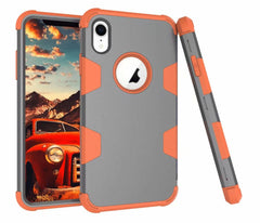 Shockproof 360 full Protect Cover Hybrid TPU+ Rubber Hard Rugged Armor Rose Gold Phone Case For iPhone XR 6 6S 7 8 Plus X