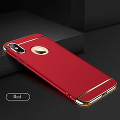 Cool 3D Bat Wing Phone Cases For iPhone X 8 7 6 6S Plus Cover Plating 3 in 1 Shockproof Armor Case Matte Hard PC Shell