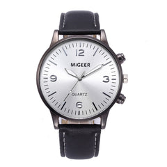 DISU Men Watch Business Leather Strap Sports Simulated Quartz watch mens new arrival in men wrist watches wristwatch mens