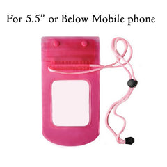 Waterproof Pouch Dry Case Cover For Universal 4.8"-6.0" Phone Camera Mobile Phone Water proof Bags For Iphone 5 5s SE 6 6s Plus