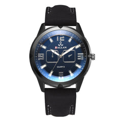 DISU Man Watch Quartz High Quality Leather Blu Ray Glass Watch Mens watches mens 2019 men wristwatch clock