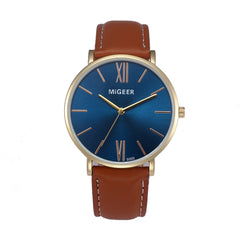 DISU Men Watch Stylish And Simple Temperament Belt watch mens new arrival in men wrist watches relogios masculino