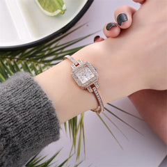 Square Shape Fine Bracelet Luxury Style Women's Watches Nice Quartz Clock  Best Sellers High Quality  De Luxe Montres Femmes@50