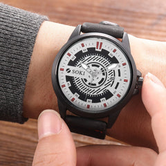 DISU Couple Men Wristwatch Nylon strap Analog Quartz Round watch man new arrival in men wrist watches mens watches