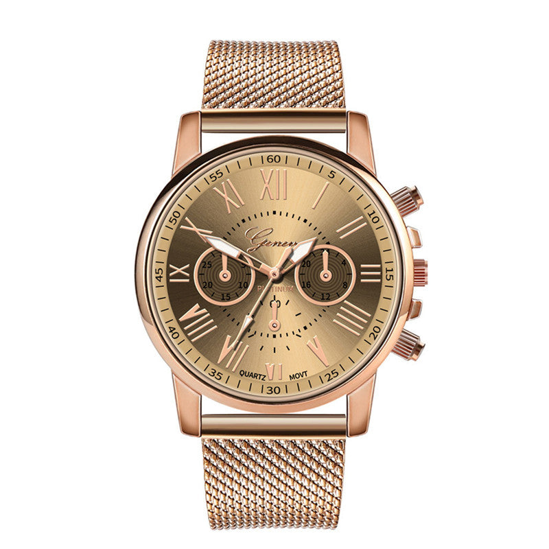 Bussiness Women's Watches Fashion Geneva Brand Roman Numeral Simple Clock Kol Saati Montre Femme Relogio Feminino Reloj Mujer@50