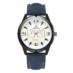 DISU Man Watch Quartz High Quality Leather Blu Ray Glass Watch Mens watches mens 2019 men wristwatch clock