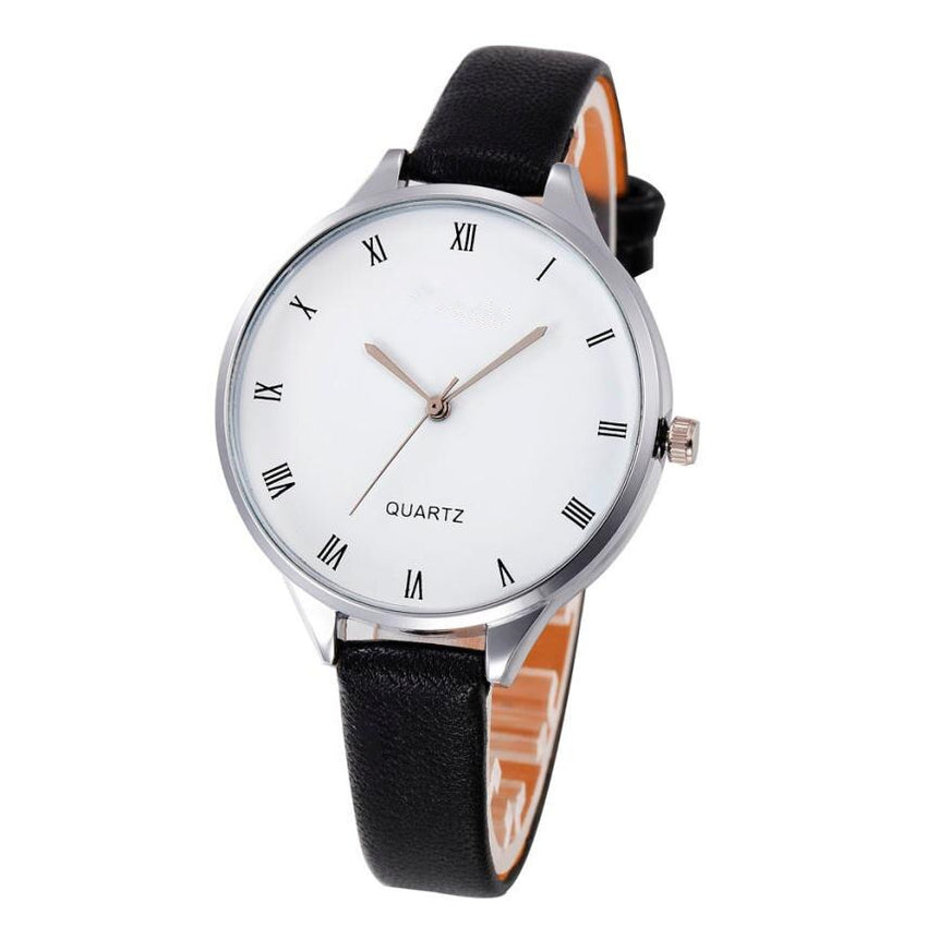 DISU Women Wrist Watch Casual Checkers Faux Leather Ladies Watches women's watch analog quartz vogue Relogio Feminino