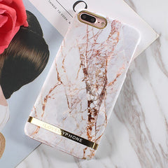 Shiny agate marble Case For iphone 7 case Glossy hard plastic case for iphone 6 6s 7 8 plus X XR XS Max phone case capa
