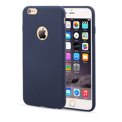 Solid Candy Color Matte Skin Case for iPhone 6 6s 7 Plus SE 5 5s Ultra Thin Soft TPU Rubber Silicone Back Cover Phone Cases Capa