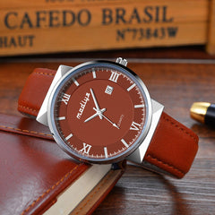 DISU Male Men Watch Popular Quartz Minimalist Belt Leather Strap watches men watches mens 2019 relogios masculino