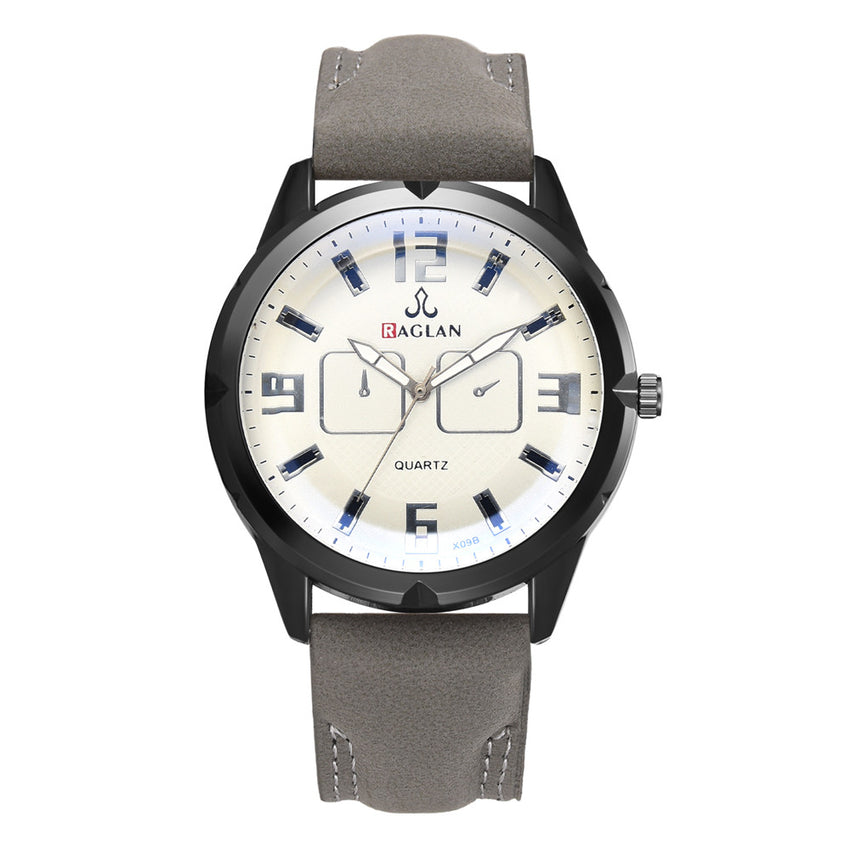 DISU Man Watch Quartz High Quality Leather Blu Ray Glass Watch Mens watches mens 2019 men wristwatch clock