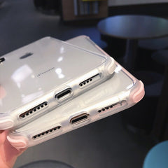 Shockproof Bumper Transparent Silicone Phone Case For iPhone 11Pro Max X XR XS Max 8 7 6 6S Plus Transparent protection Cover