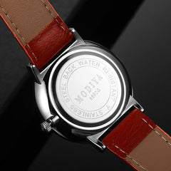 DISU Male Men Watch Popular Quartz Minimalist Belt Leather Strap watches men watches mens 2019 relogios masculino