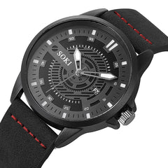 DISU Couple Men Wristwatch Nylon strap Analog Quartz Round watch man new arrival in men wrist watches mens watches