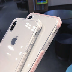 Shockproof Bumper Transparent Silicone Phone Case For iPhone 11Pro Max X XR XS Max 8 7 6 6S Plus Transparent protection Cover