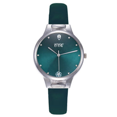 Luxury Women Watches Green Dial Ladies Quartz Wristwatch Fashion Leather Strap Clock Creative Dress Gift Relogio Feminino@50