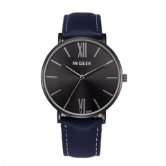 DISU Men Watch Stylish And Simple Temperament Belt watch mens new arrival in men wrist watches relogios masculino