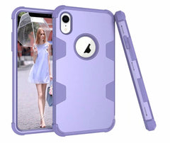 Shockproof 360 full Protect Cover Hybrid TPU+ Rubber Hard Rugged Armor Rose Gold Phone Case For iPhone XR 6 6S 7 8 Plus X