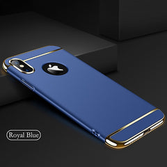 Cool 3D Bat Wing Phone Cases For iPhone X 8 7 6 6S Plus Cover Plating 3 in 1 Shockproof Armor Case Matte Hard PC Shell