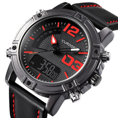 CURDDEN Men Watch Fashion Army Quartz Luminous Leather Band Sport Watch Mens wrist watches day date Reloj Hombre 2019