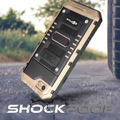 IP68 Waterproof Shockproof Heavy Duty Hybrid Tough Rugged Armor Metal Phone Cases For iPhone X 8  7 6 6S Plus 5 5S SE Cover Case