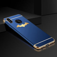 Cool 3D Bat Wing Phone Cases For iPhone X 8 7 6 6S Plus Cover Plating 3 in 1 Shockproof Armor Case Matte Hard PC Shell