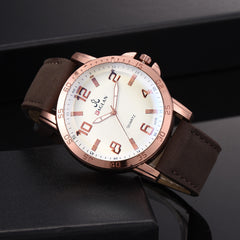DISU Men Watch High Quality Leather Blu Ray Glass Quartz Watch new arrival in men wrist watches wristwatch mens