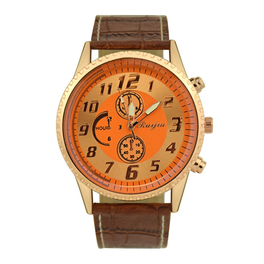 DISU Men Watch Leather Quartz  Luxury Casual Clock watch mens watches mens 2019 relogios masculino