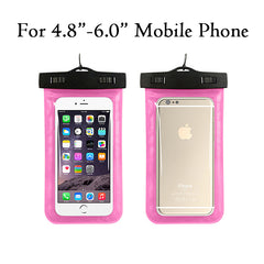 Waterproof Pouch Dry Case Cover For Universal 4.8"-6.0" Phone Camera Mobile Phone Water proof Bags For Iphone 5 5s SE 6 6s Plus
