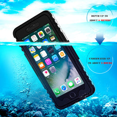 Waterproof Phone Cases for iPhone 8 7 6 s Plus Phone Screen Soft TPU Swimming Diving Underwater Case for iPhone 6 6s Cover Shell