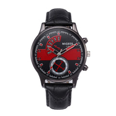 DISU Men Watch Fashion Casual Stainless Steel Leather Strap watches men new arrival in men wrist watches relogios masculino