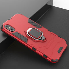 Shockproof Armor Case For iPhone 6 6S 7 8 Plus XS Case For iPhone X 5 5S Se XS Xs Max XR Finger Ring Holder Phone Cover