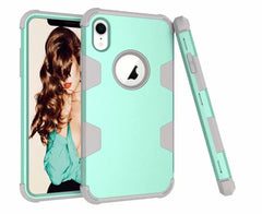 Shockproof 360 full Protect Cover Hybrid TPU+ Rubber Hard Rugged Armor Rose Gold Phone Case For iPhone XR 6 6S 7 8 Plus X