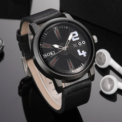 Men Wristwatch Clock Analog Quartz Round Wrist Watch For Man Relojes Hombre 2019 relogios masculinos saat erkek kol saati