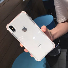 Shockproof Bumper Transparent Silicone Phone Case For iPhone 11Pro Max X XR XS Max 8 7 6 6S Plus Transparent protection Cover