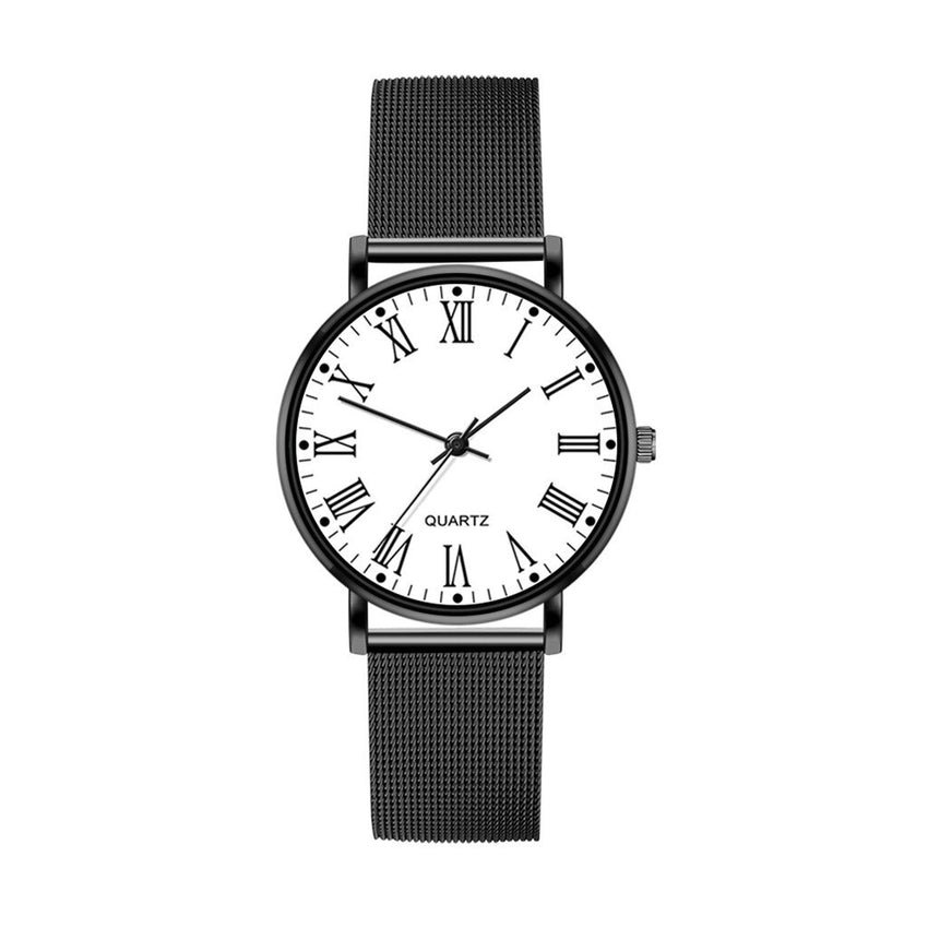 NEW Women's Watches Golden Border Thin Dial Ladies Fashion Analog Quartz Wristwatch Mesh Strap Clock Casual Dress Montre Femme@5
