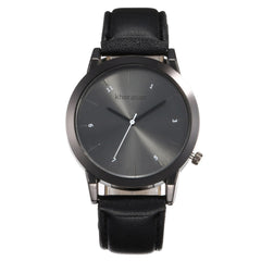 Business Women Watches Black Dial Ladies Simple Quartz Wristwatch Black Leather Strap Clock Work Meeting Zegarki Damskie@50