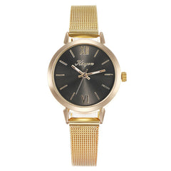 Best Selling Women Watches Rose Gold Scale Dial Ladies Quartz Wristwatc Business Mesh Strap Clock Casual Gift Montre Femme@50