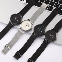 Simple Mesh Belt Men's Watch Business Male Ckock YOLAKO Fashion Calendar Quartz Watches Erkek Kol Saati Chronograph