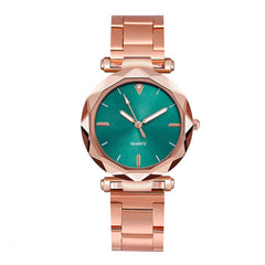 Hot Watches Women Romantic Rose Gold Alloy Strap Clock Ladies Female Rhinestone Casual Quartz Wristwatches Gift Dress Bayan Saat
